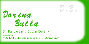 dorina bulla business card